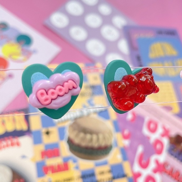 MONREVEオリジナルピアスNo.33/韓国/レディースファッション/可愛い/おしゃれ/カジュアル/POP/ハンドメイド