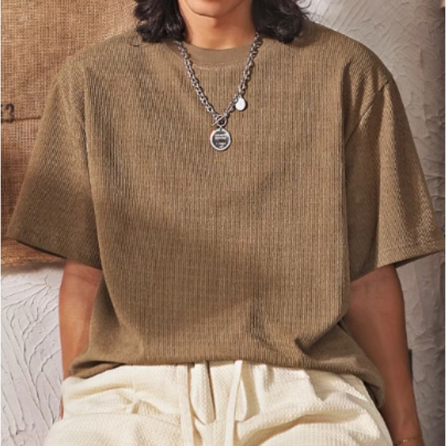 ラウンドネック半袖Tシャツ 220029