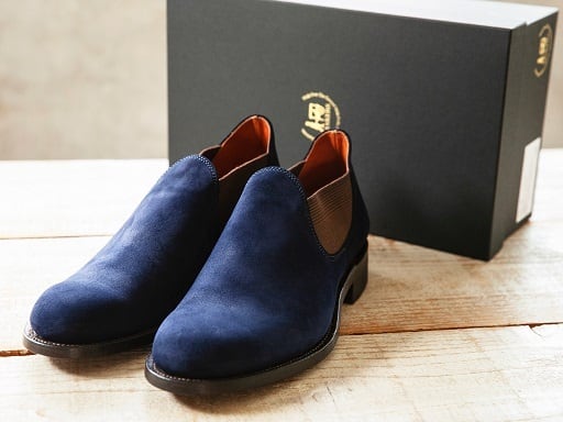 Makers PHILIPP メイカーズ サイドゴアシューズ スエード ネイビー Makers(メイカーズ)～PHILIPP NAVY～ | Amboy powered by BASE Makers