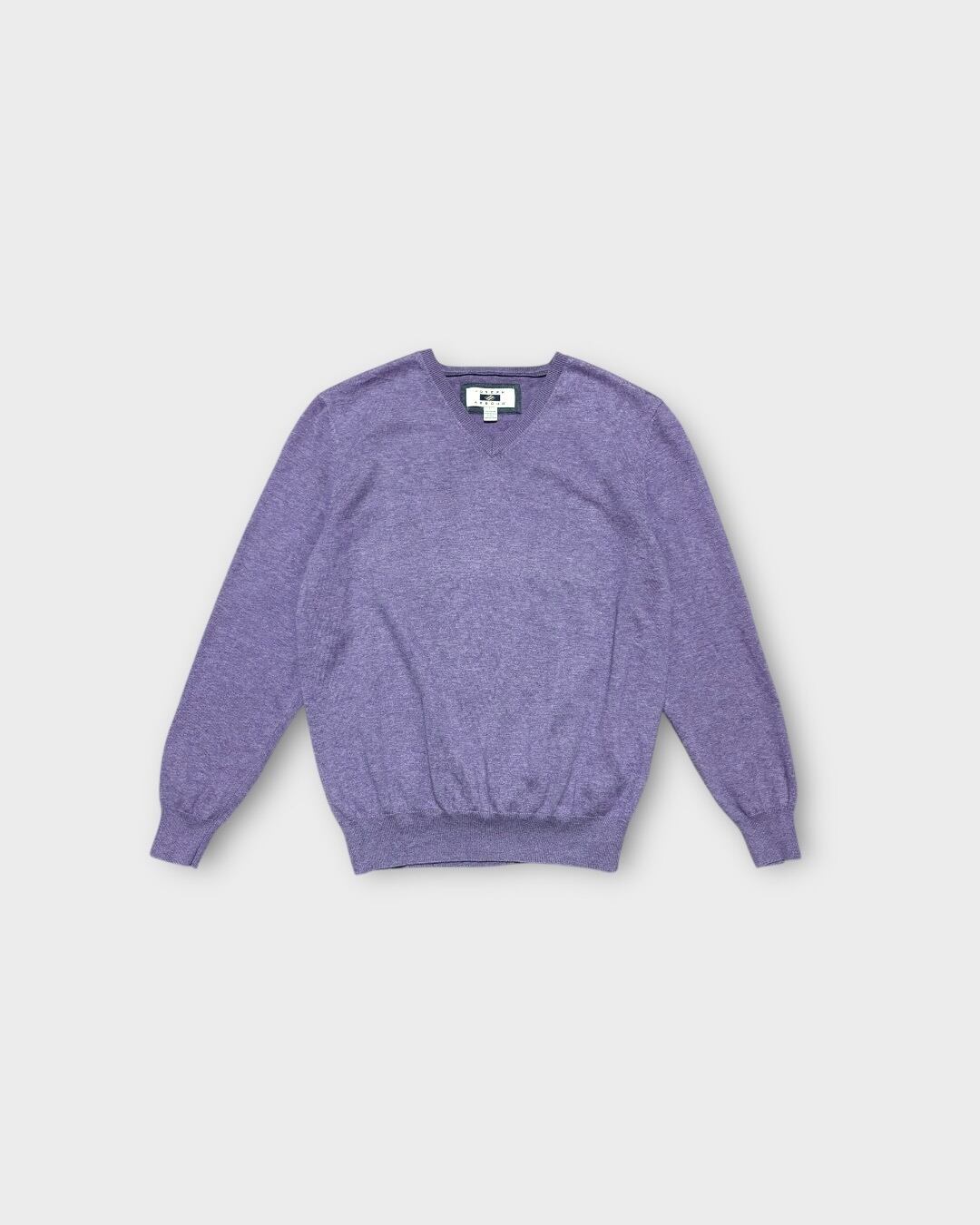 【Used】“JOSEPH ABBOUD” Silk Blend V-Neck Knit Lavender