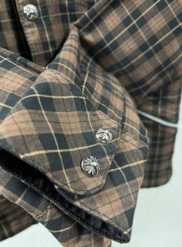 CHROME HEARTS クロムハーツ クロスボール ブラウンチェック