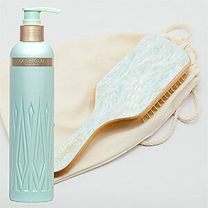 【美】onsensou x totonoestore ゴールデンシルクリペアシャンプー+ヘアブラシセット