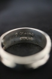 ズニ族 G. Cheama（ジー・チーマ）作インレイリング13号