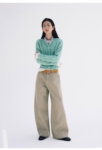 NORYBRAND Curve Leg Cotton Trousers