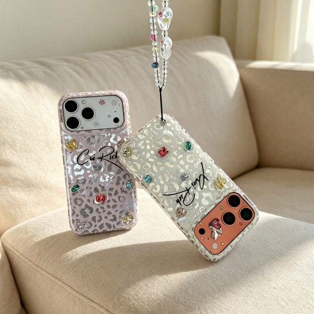 Leopard bijou iPhone case　M1772