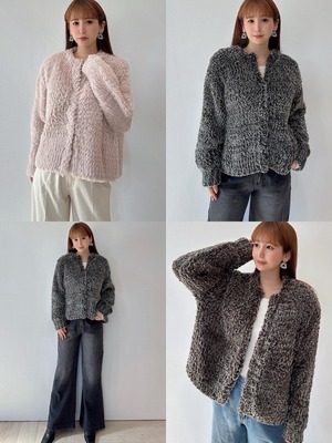 アウター発売記念SALE第二弾！ファーニットカーディガン 定価:¥11,550→ ¥10,395 税込