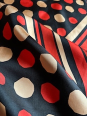 polka dot rétro silk scarf-5151-8