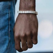 【Ice140】Cube Tennis Chain Bracelet