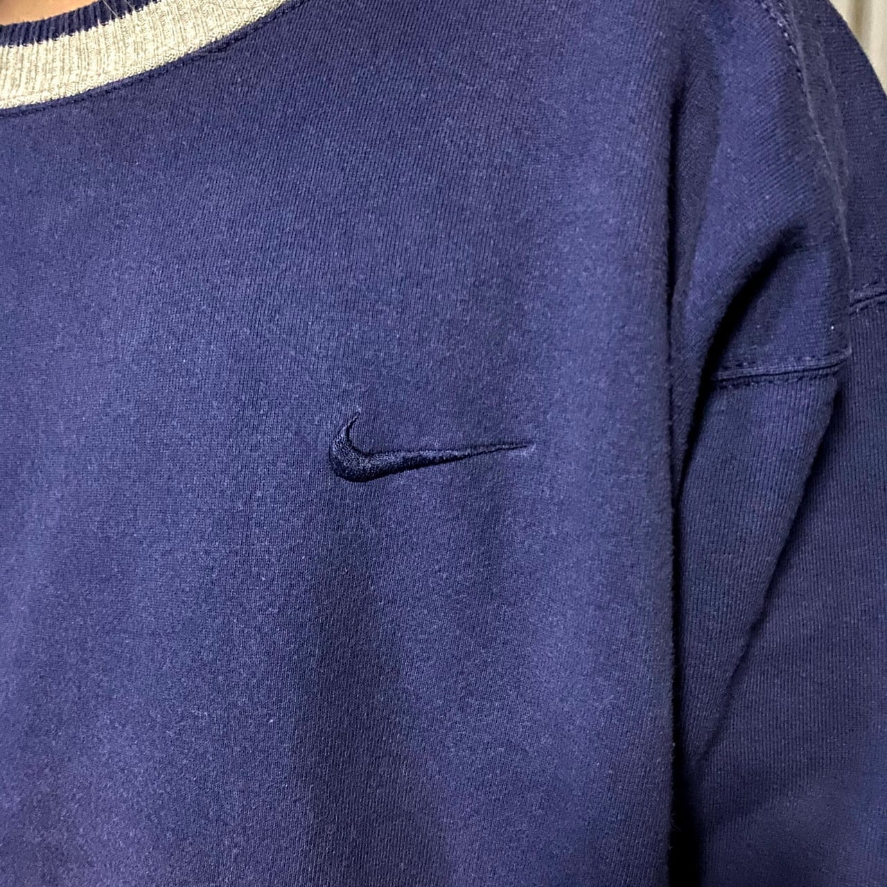 90年代 USA製 ビンテージ NIKE ナイキ ワンポイントロゴ刺繍