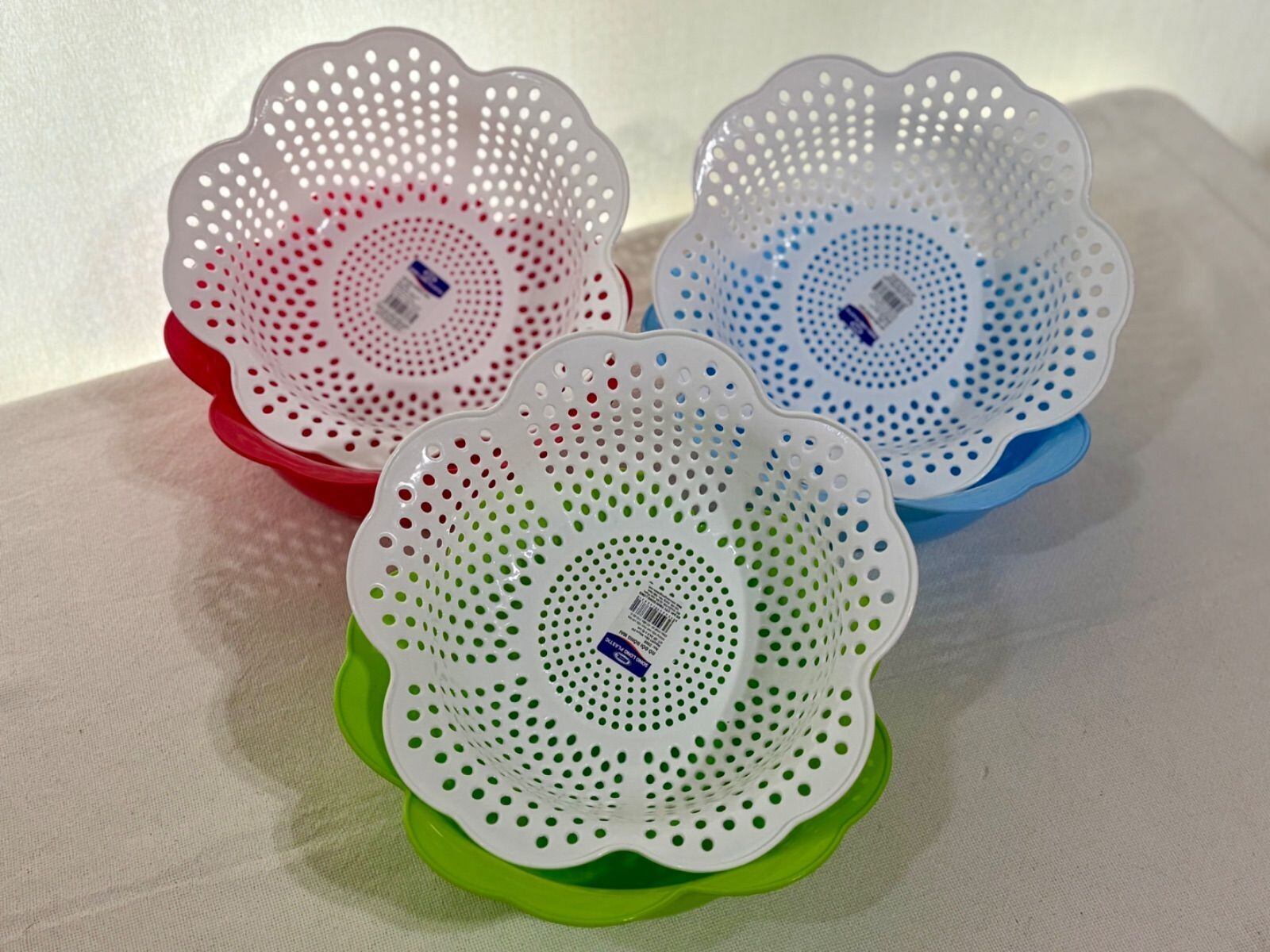 【花型ざるとボウルのセットL】