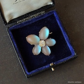 アンティークジュエリー サフィレット すみれ ブローチ【クリア】