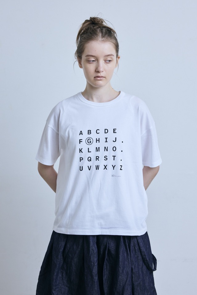 g_317AL TENJIKU PRINT Tee ALPHABET