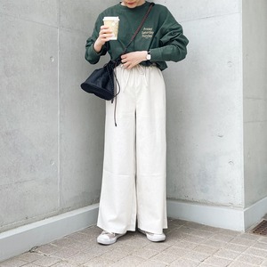 Linen wide pants (ivory)