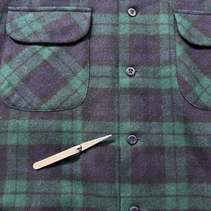 70s PENDLETON Board Shirt "black watch" XL 古着