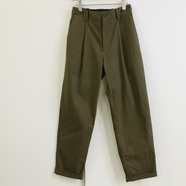 COMM.ARCH  コム・アーチ　ORGANIC COTTON CHINO オーガニックコットンチノパンツ　メンズパンツ　-MUD CLAY-