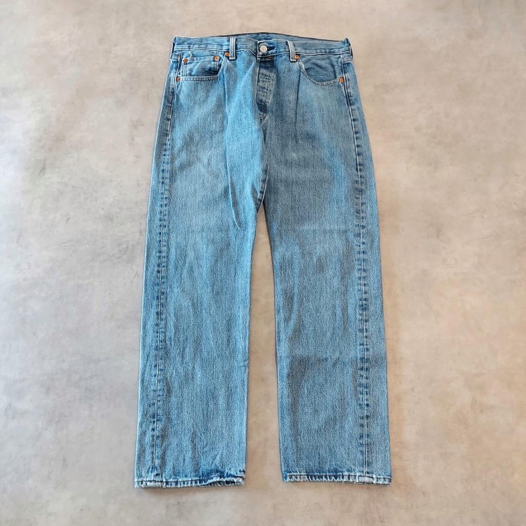 リーバイス501 Levis W34 ブルーデニム 青 古着 ボトム 18144