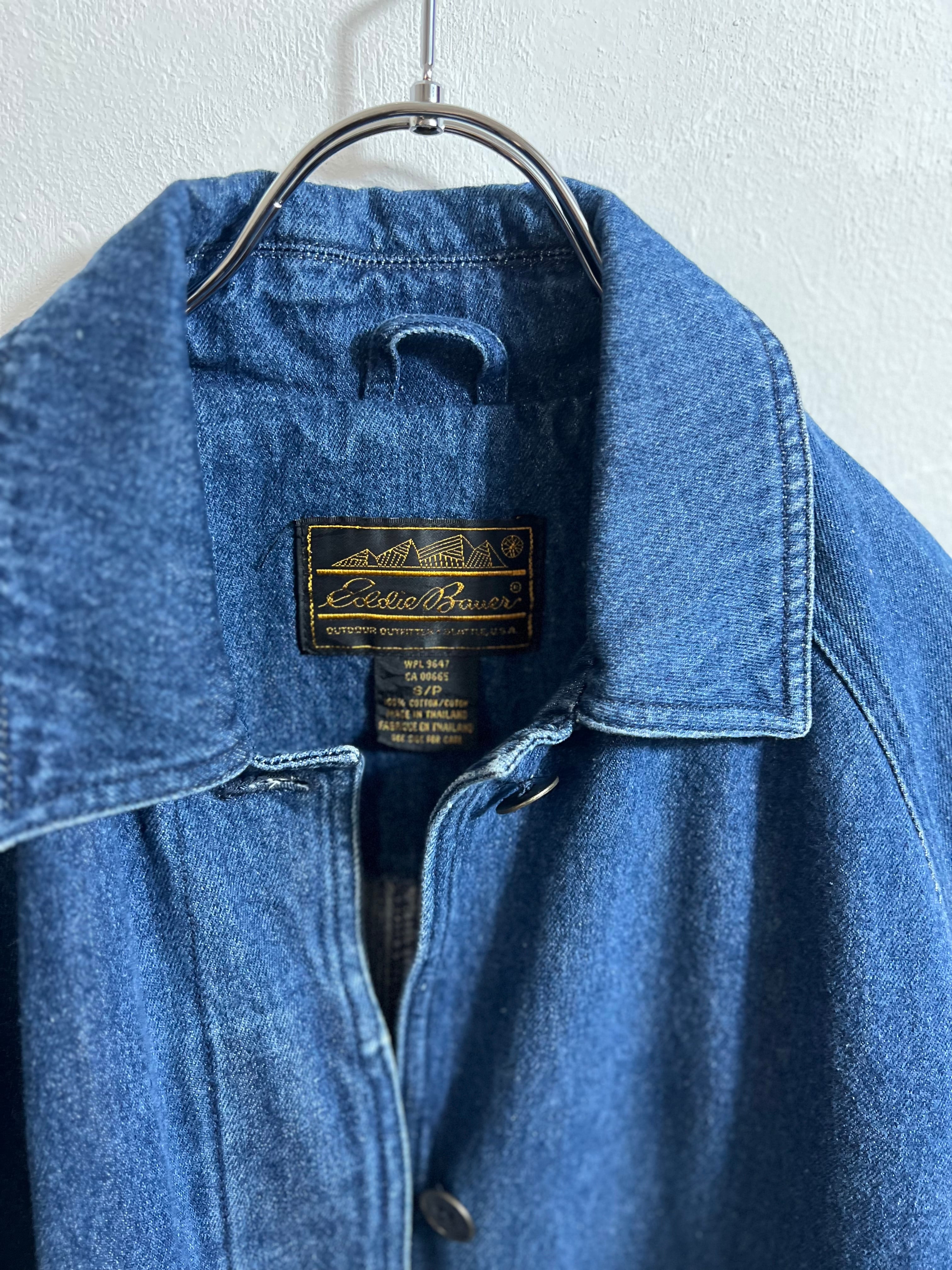 unisex】80's Vintage eddie bauer denim jacket | SISON