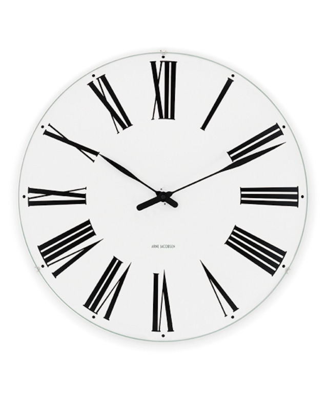 【ARNE JACOBSEN】  WALL CLOCK ROMAN 210mm 43632