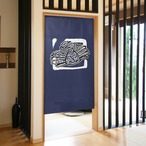 【受注生産】 のれん のれん  イカ  幅85ｘ丈150cm