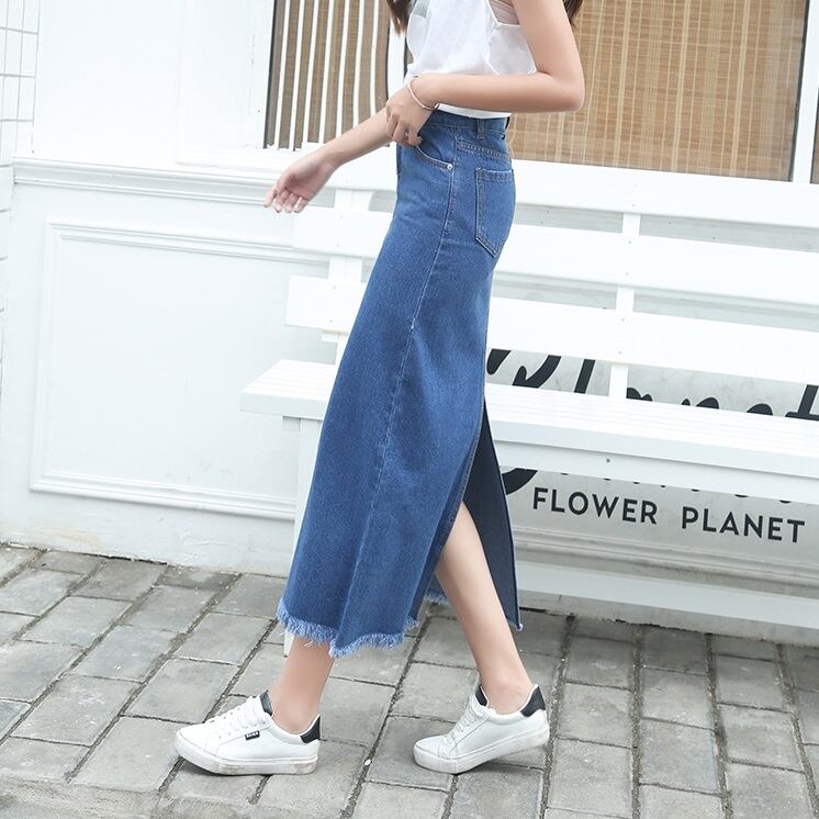 送料無料 デニムスカート ロング丈 ミモレ丈 ハイウエスト デニム ボトムス スカート ペンシルスカート バックスリット 大人カジュアル スポーティー 韓国 ファッション 春夏 お出かけ デイリー 旅行 通学 学生 イベント 女子会 デート Eine Katze 送料無料 デニムスカート ロング丈 ミモレ丈 ハイウエスト デニム ボトムス スカート ペンシルスカート バックスリット 大人カジュアル スポーティー 韓国 ファッション 春夏 お出かけ デイリー 旅行 通学 学生 イベント 女子会 デート Eine Katze