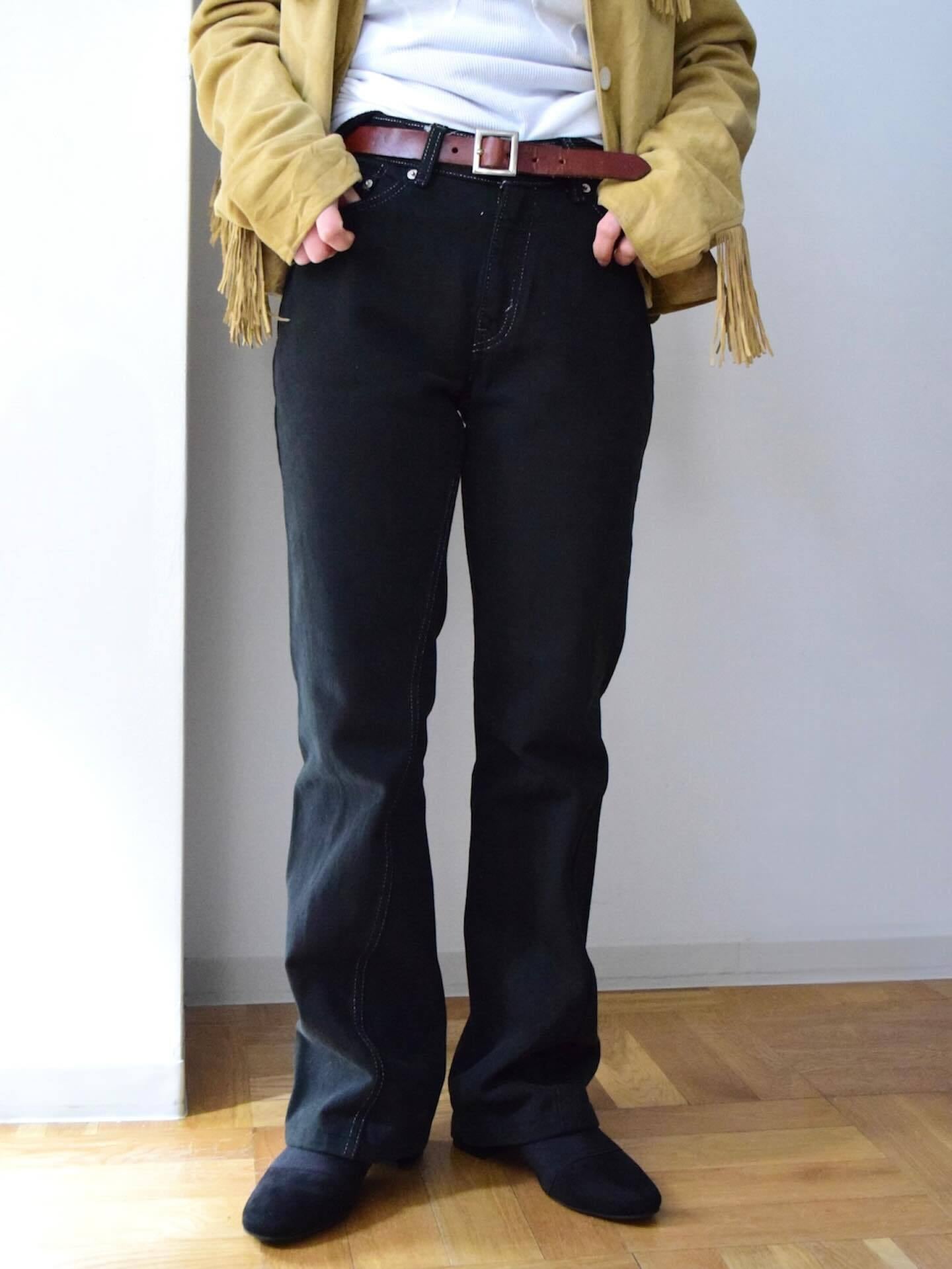Levi's 517 black denim pants | verandah