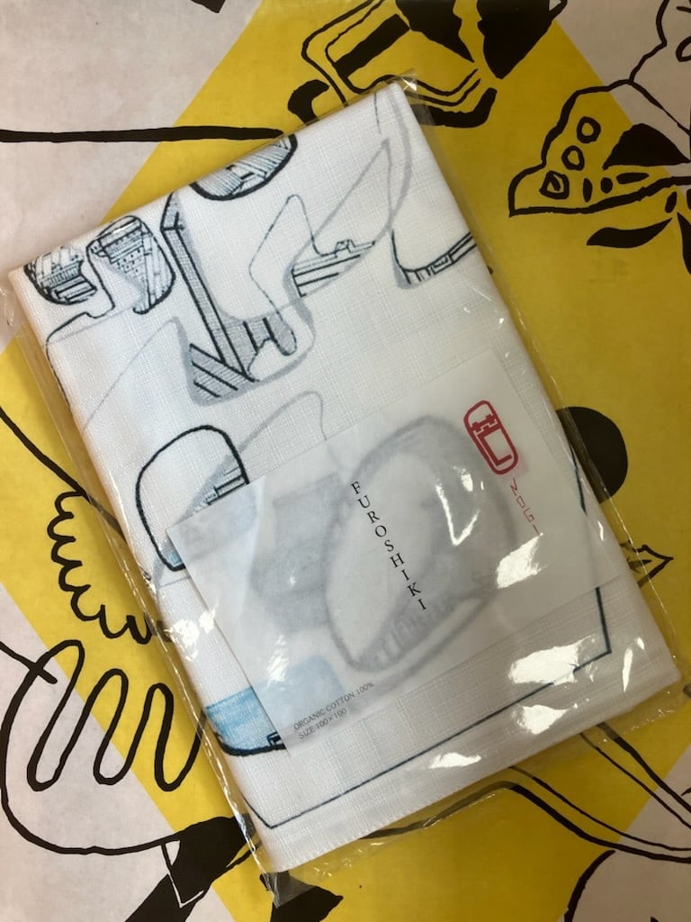 風呂敷 芒(NOGI) 98WINEs 　100cm×100cm