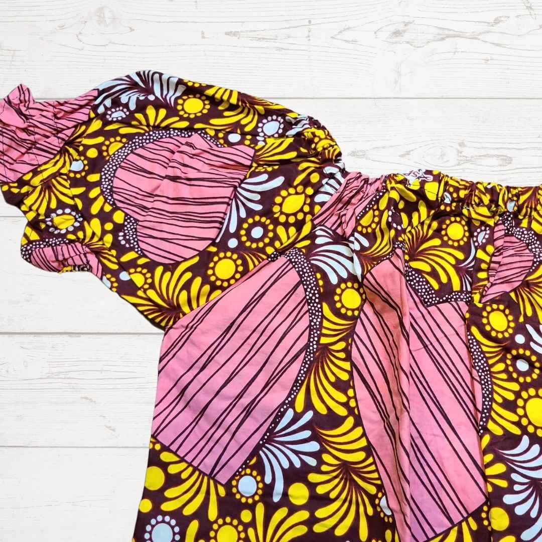 アフリカ布 トップス 5 パーニュ カンガ キテンゲ ギニア フェア