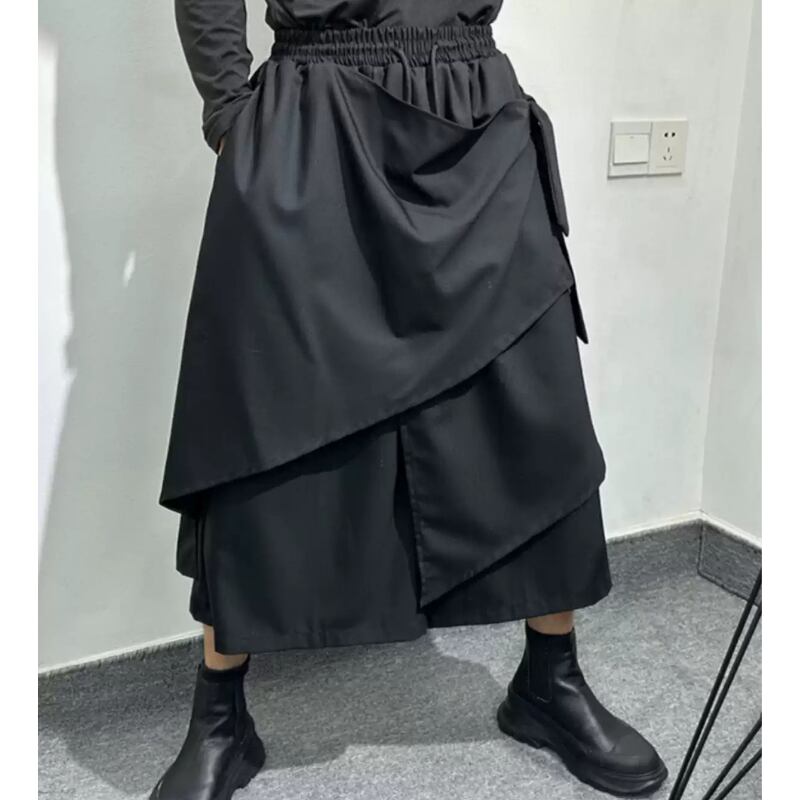 レイヤードデザイン スカートパンツ MPA0052