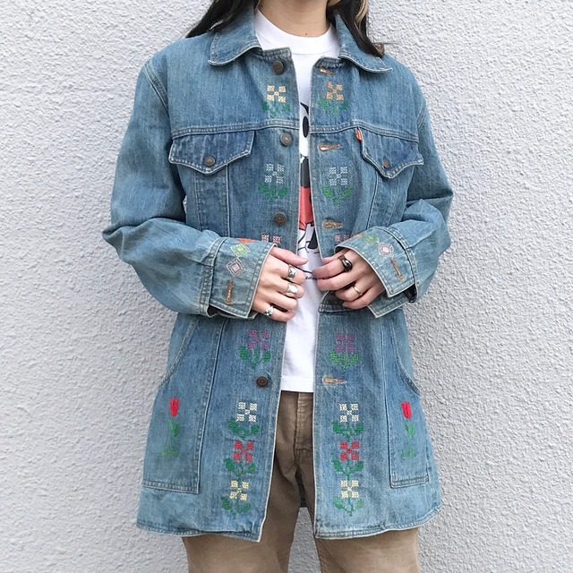 USED】70s Levis リーバイス サファリジャケット デニム ジャケット 