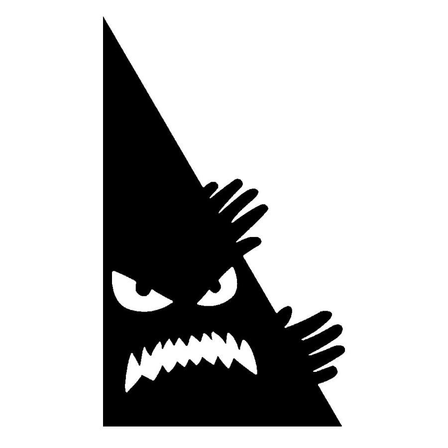 車 ステッカー 覗く トリックアート 給油口 おもしろ かっこいい カー