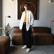 THE DAY(ザデイ)VINTAGE BRUSHED FLANNEL SHIRTスタイル
