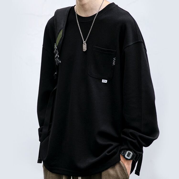 ★SIMPLE DESIGN ROUND NECK SWEATER　　　A0755