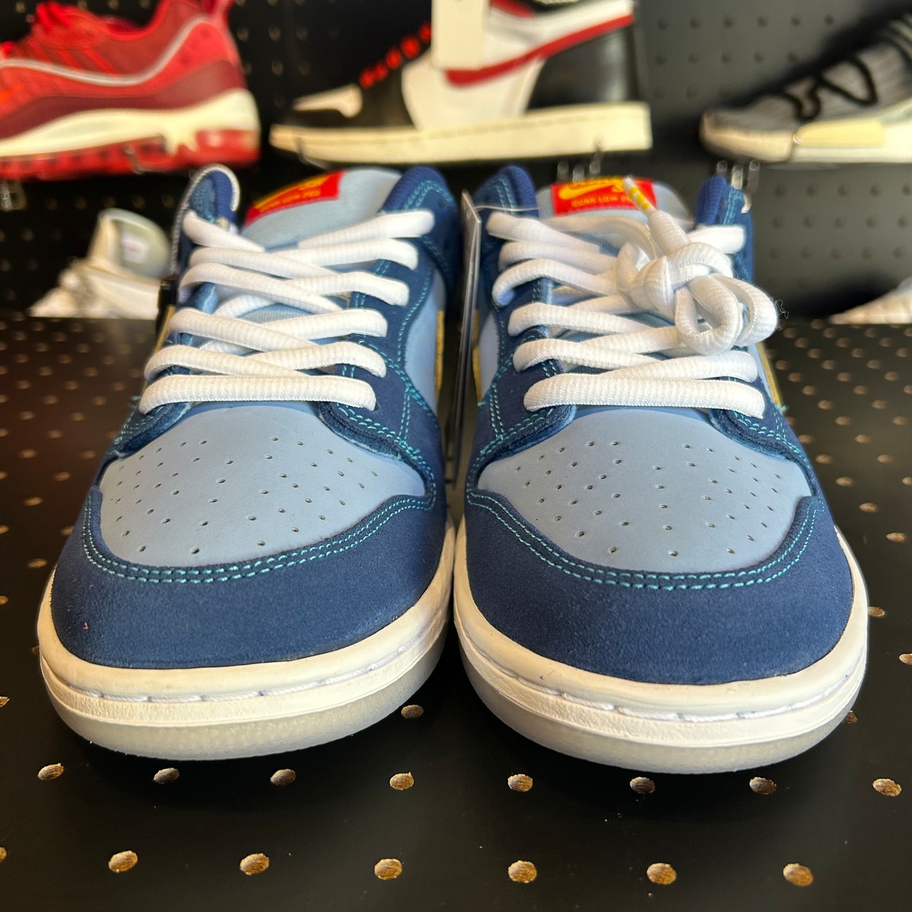 Why So Sad? × Nike SB Dunk Low "Coastal Blue/Speed Yellow-University Red" US10/28cm