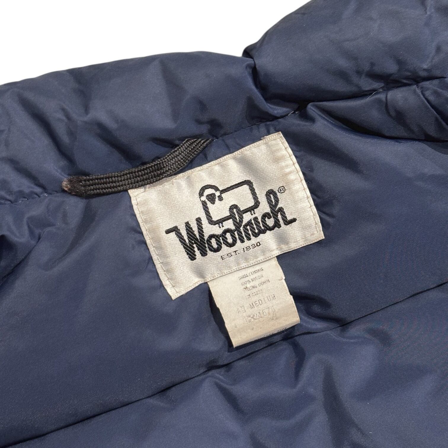 80's Woolrich Down Vest M / ウールリッチ ダウンベスト 古着