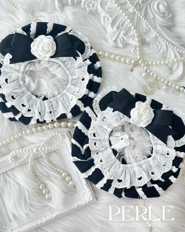 Black Flower くまみみ♡スヌード