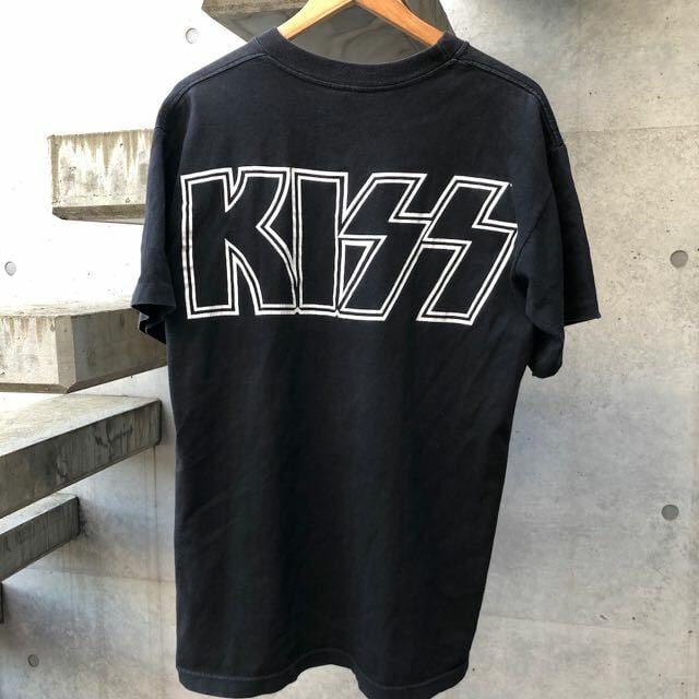 KISS 黒③ Tシャツ XL