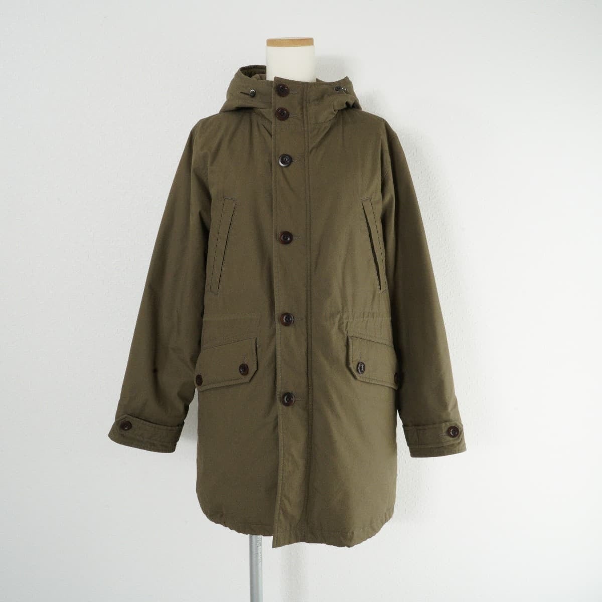 マーガレットハウエル MHL. ロングコート コットン ベルト 1 S カーキ  