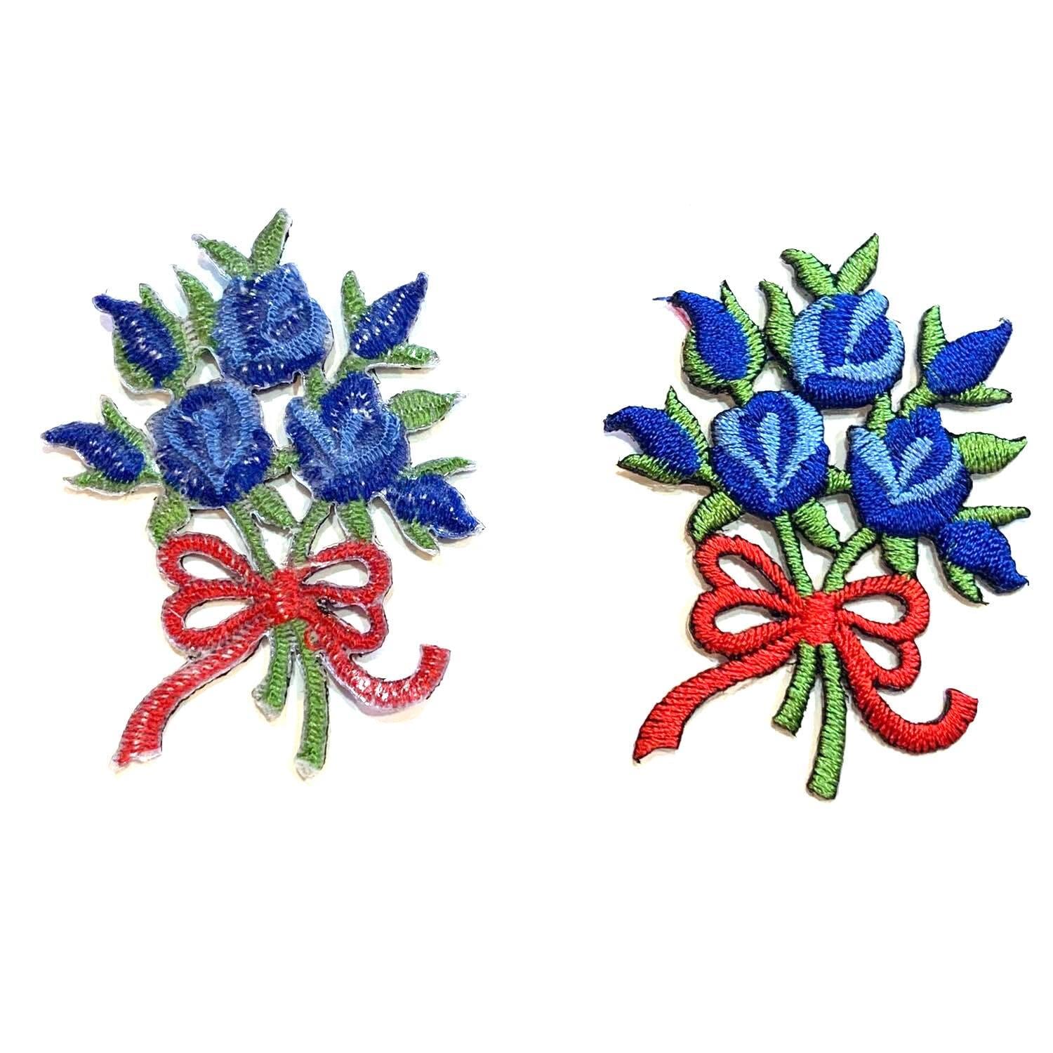 再入荷〉花束のワッペン（お花3つと蕾） | Dua-アクセサリーパーツショップ