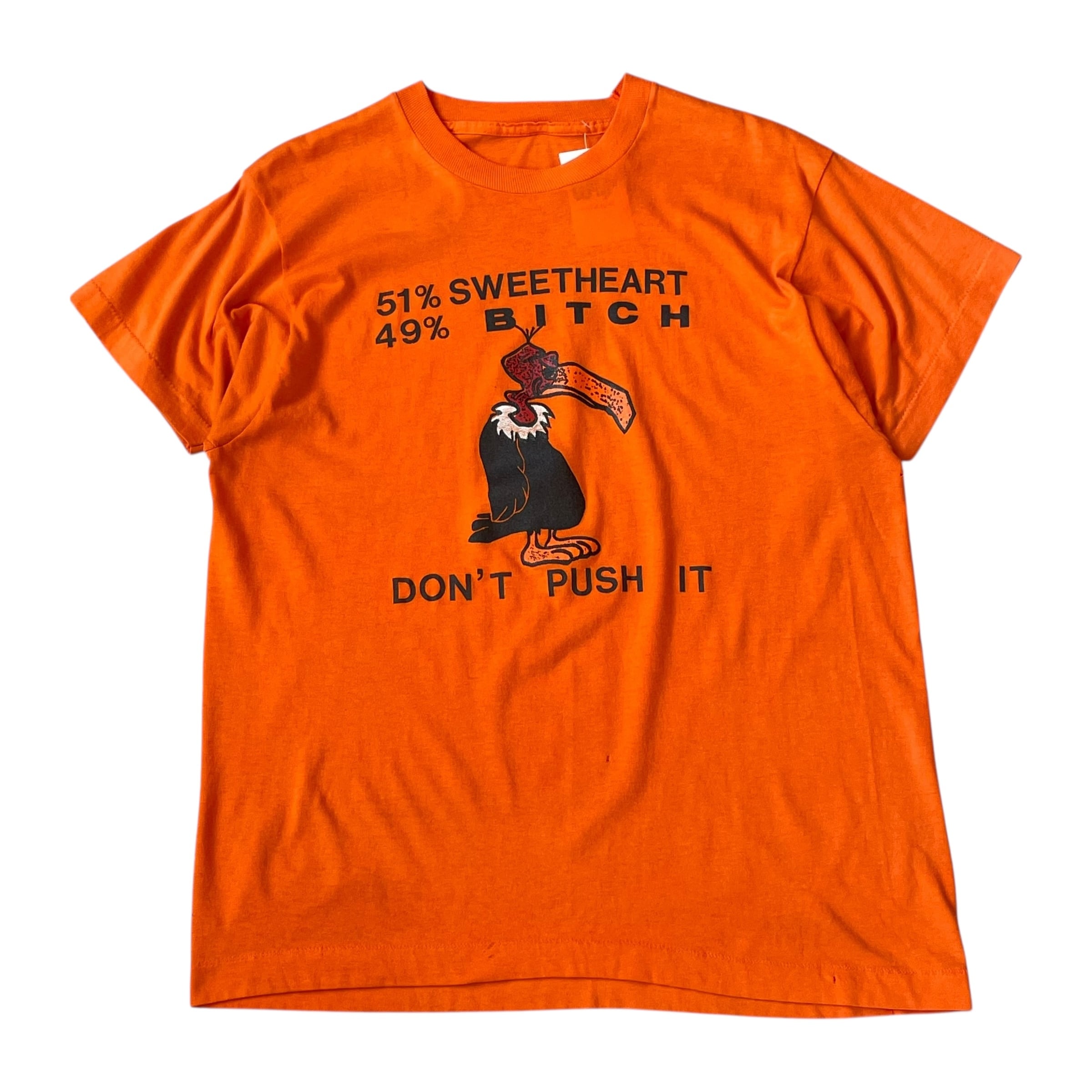 80~90s "51% SWEET HEART 49% BITCH" T-shirt