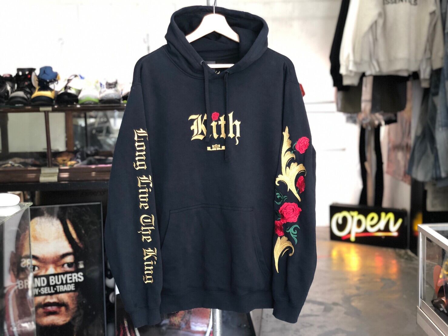 NIKE x KITH LEBRON CLOAK HOODED/SHORTS SETUP BLACK 255JJ9908/9912  