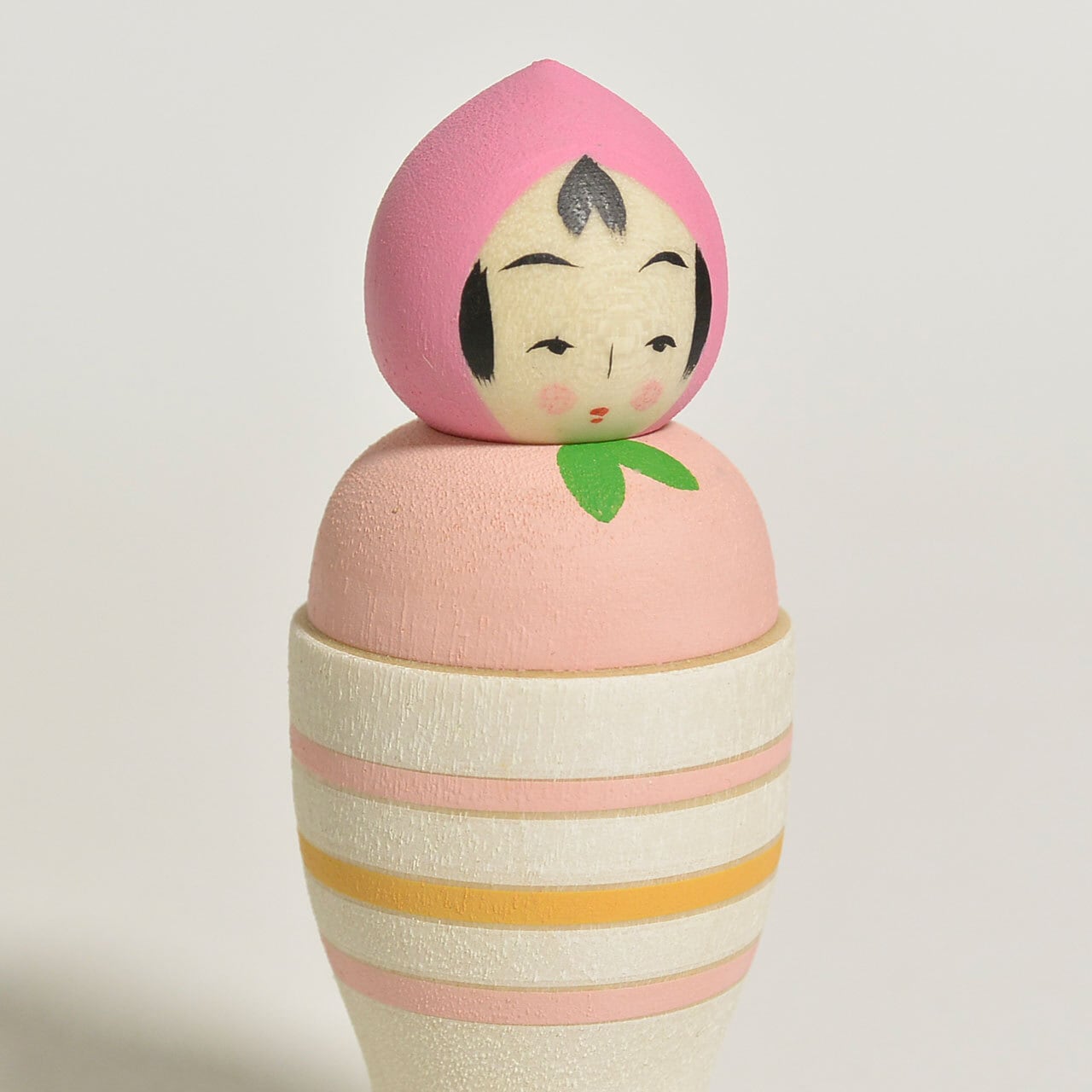 ももパフェちゃんこけし 約2寸 約6cm 鈴木明 工人（作並系）#2583