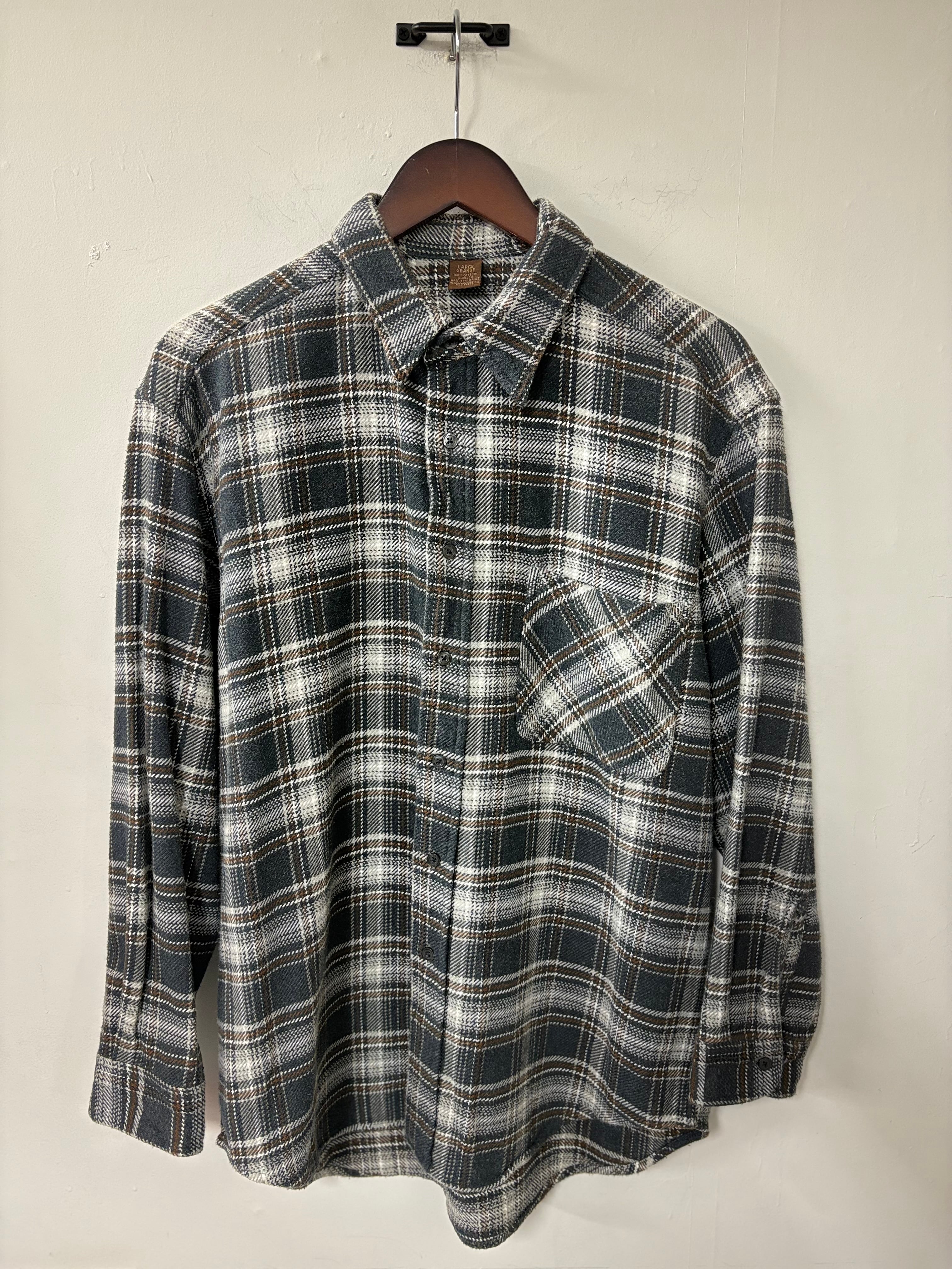 50's〜60's PENDLETON Ombre Check Wool Shirt | BORO MART