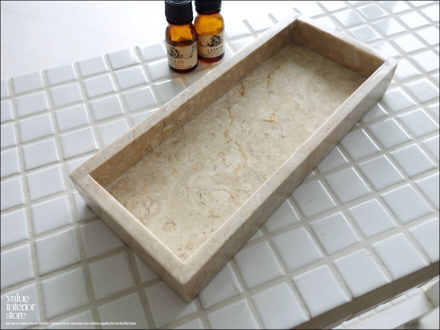 C様 御予約商品」大理石トレイSQ-IV1枚 +大理石トレイFL-IV1枚 天然