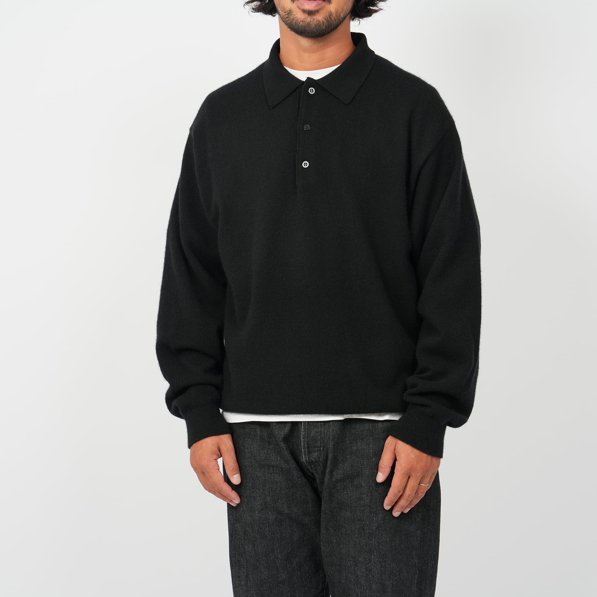 OVY Wool Cashmere Warm Knit Polo