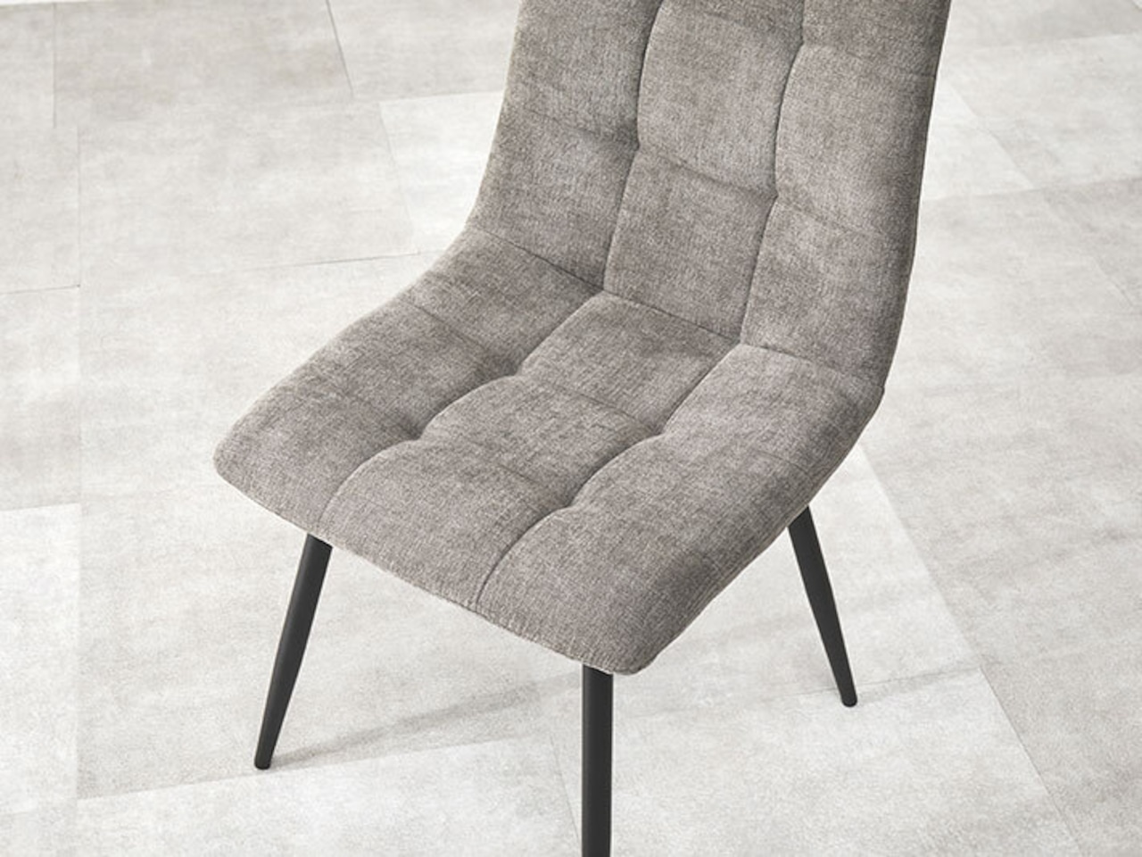 120×75cmカフェテーブル5点セット 大理石調 【チェア:グレー】・画像17