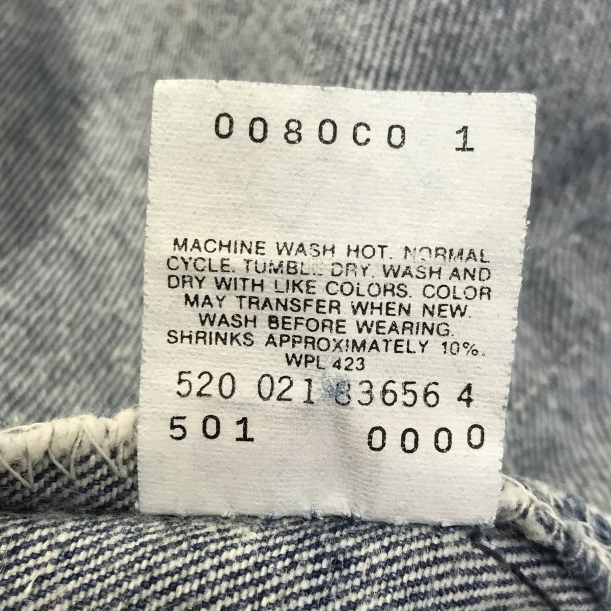 LEVI'S リーバイス 90年代 USA製 501- 0000 刻印 520 ブルー W28 L36