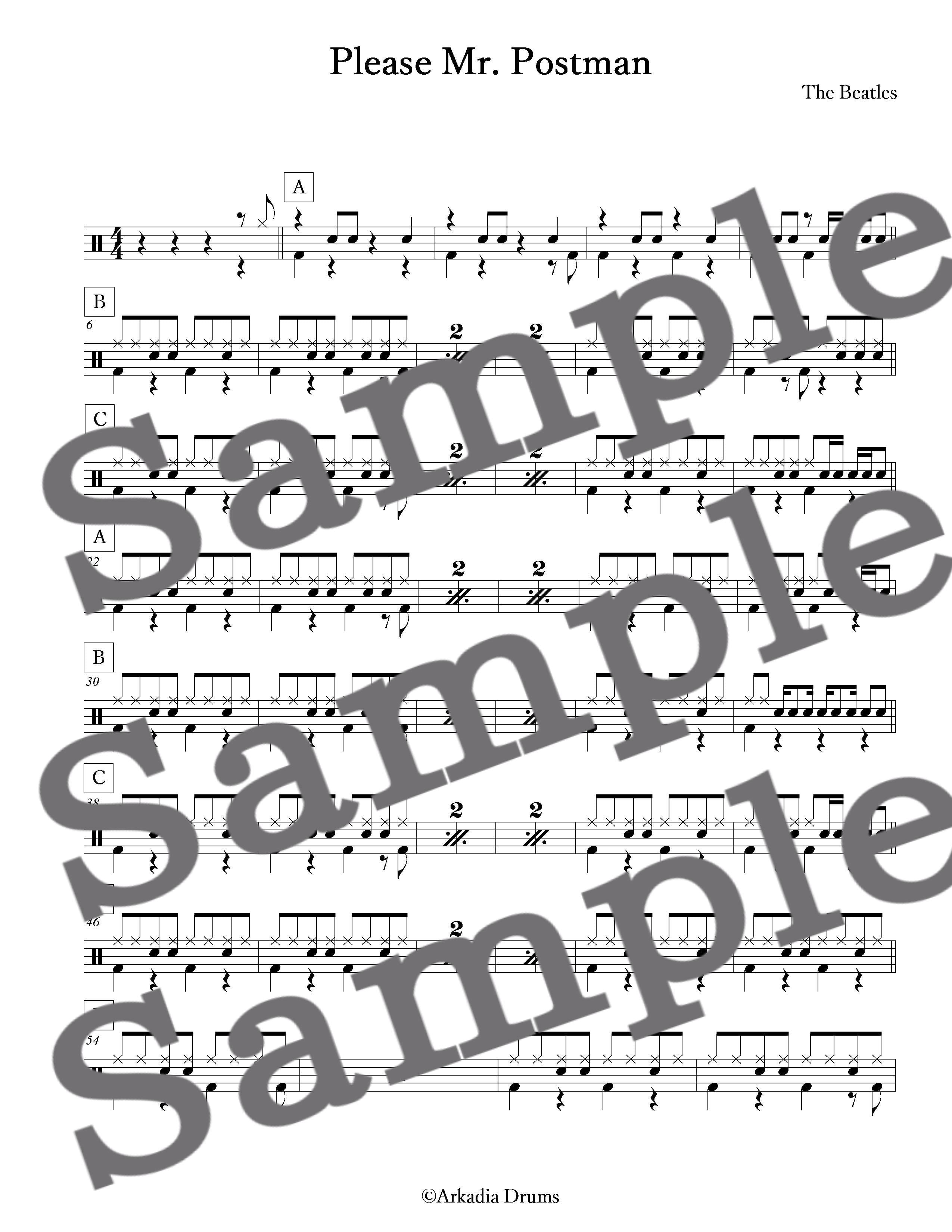 ビートルズ'Please Mr. Postman'限定絵葉書仕様ソノシート