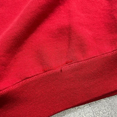 00s Russell V-neck 無地 レッド ounce Mid XL 詳細写真8