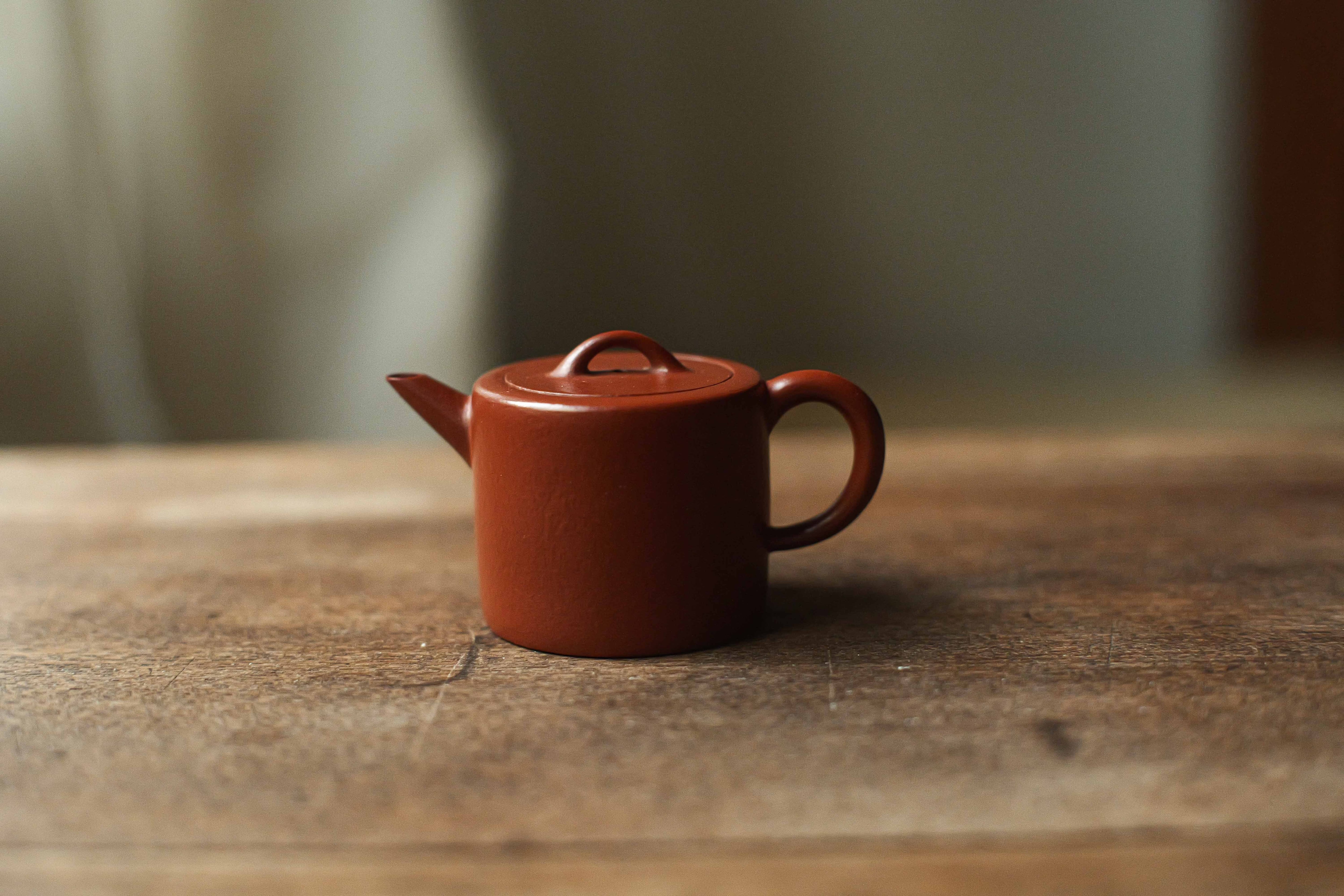 宜興紫砂壺「井欄」（約50cc）・小煤窯朱泥 | 北白川糕糰店