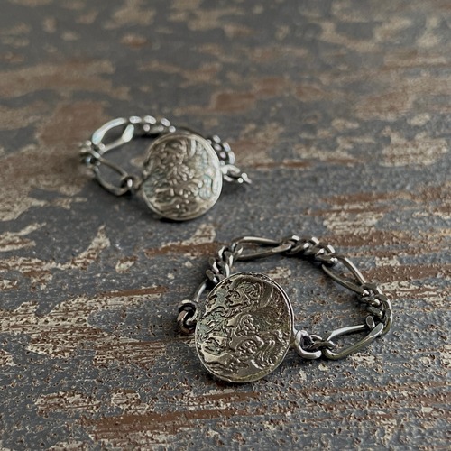 SV925 Etched  Chain Ring -Harpuia  / シルバー製 エッチングチェーンリング・ハルピュイア（14号前後）